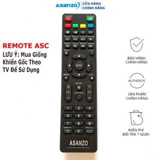Điều Khiển TV ASANZO Smart Tivi ASC Loại đẹp ASANZO mẫu 1 sử dung cho tv Smart