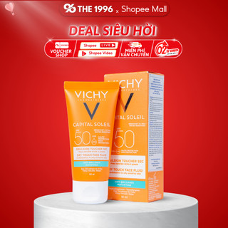 Kem Chống Nắng Không Gây Nhờn Rít Không Màu SPF50 Vichy Capital Soleil 50ml