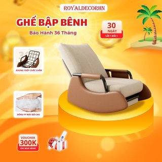 Ghế bập bênh thư giãn đọc sách, ghế tựa lưng bập bênh cao cấp khung chắc, đệm êm, ghế lười bập bênh bảo hành 36 tháng