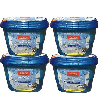 Bộ 4 hộp hút ẩm khử mùi ẩm mốc hương gió biển Acana 290g