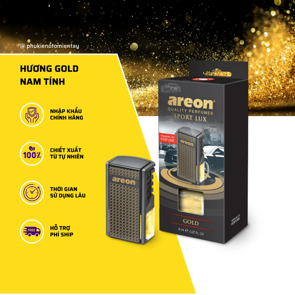 Nước Hoa Ô tô Areon Kẹp Cửa Gió Điều Hòa Nhập Khẩu Bulgaria, Thơm Nhanh, Khử Mùi Xe Hơi 4
