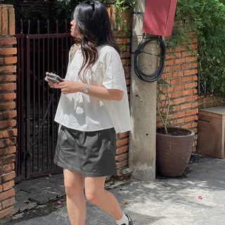 Dob - chân váy chất kaki reu/ den skirt