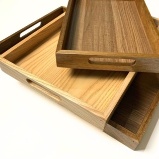 (xưởng) khay gỗ nhiều mẫu, đủ size, dùng phục vụ quán, nhà hàng, decor chụp ảnh, sắp xếp nhà cửa, phòng làm việc...