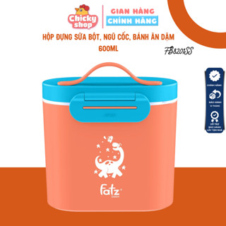 Hộp đựng sữa bột, ngũ cốc, bánh ăn dặm cho bé 600ml FATZBABY FB8201SS nhựa PP không chứa BPA, an toàn và không mùi