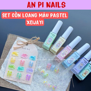 Set 6 chai cồn loang màu pastel XEIJAYI, An Pi Nails