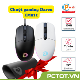 Tặng bàn di chuột - Chuột Gaming DAREU EM908 / EM908X / EM911 / EM911X Không dây