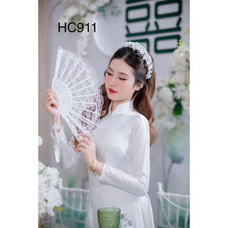 Bờm cài tóc cô dâu gắn hoa đất sét TV111