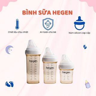 Bình Sữa Hegen Chính Hãng Chất Liệu Cao Cấp Chịu Nhiệt An Toàn Không Gây Hại Cho Bé
