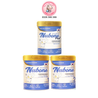 Sữa cao năng lượng nubone step 1,2 + plus+ lon 750gr - date 2026