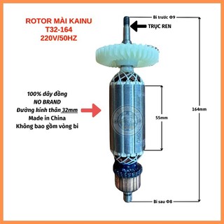 Rotor mài kainou, total tg108100365 thân 32mm dài 164mm 220v - tặng chổi than