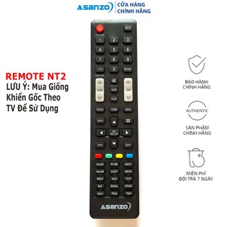 Điều Khiển TV ASANZO NT2 chính hãng Remote TV Asanzo Mẫu 2