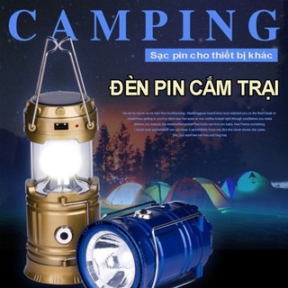 Đèn bão led năng lượng mặt trời đa năng 3 trong 1 tích hợp , đèn pin, sạc điện thoại tiện lợi , đèn chống bão- ak368