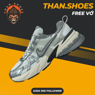 Giày V2K Run Pure Platinum Wolf Grey, V2K Xám Kem - Than.Shoes