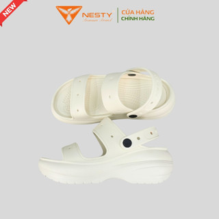 Dép hai quai nữ đế cao 7cm nesty kiểu dáng basic sục đế cao mềm chống trượt ne10 cao su