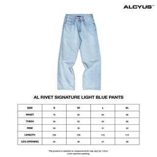ALCYUS | RIVET SIGNATURE LIGHT BLUE PANTS