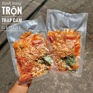 BÁNH TRÁNG TRỘN THẬP CẨM KÈM NƯỚC SỐT kèm quất Ảnh Thật
