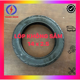 Lốp Xe Đạp Điện Không Săm 14x2.50 dành cho bánh 14inch