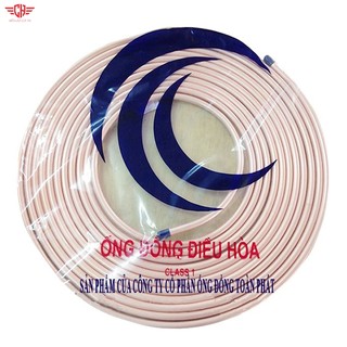 Ống đồng điều hoà phi 6 , Phi 10 dày 0.71 cuộn 15m