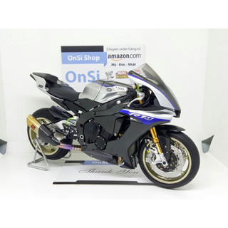 [ ĐÃ SƠN RÁP ] MÔ HÌNH XE YAMAHA R1M TAMIYA ĐỘ FULL OPTIONS - Tỉ lệ: 1/12