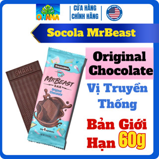 Kẹo socola mrbeast - chocolate mr beast Feastables MrBeast 60g-Original Chocolate-[Có Đá Gel]