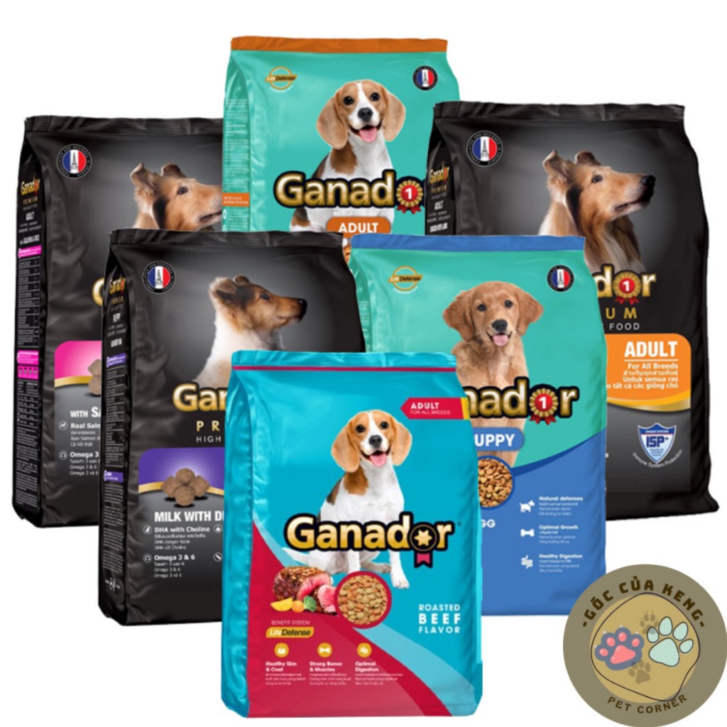 hức ăn dạng hạt Ganador dành cho chó con và chó lớn – Ganador Premium 400g