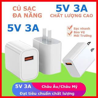 Củ sạc nhanh 5v 3a 15w chất lượng cao, nguồn 5v cho camera, đèn led, quạt tích điện cổng usb sạc điện thoại
