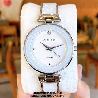 Đồng Hồ Nữ Anne Klein Trắng Vỏ Bạc 34mm