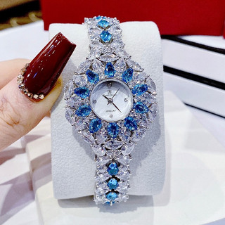 Đồng Hồ Nữ Royal Crown Hoa Tuyết Đính Đá 36mm