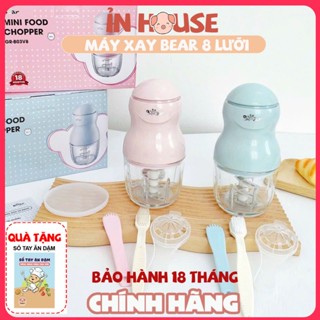 MÁY XAY BEAR 8 LƯỠI dao xay đồ ăn dặm cho bé bảo hành 18m