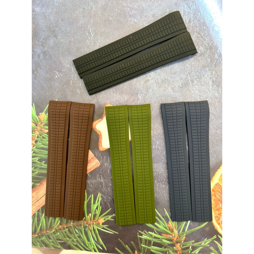 [DÂY CAO CẤP] Dây Đeo Cao Su Silicone 21mm Cho Đồng Hồ Patek Aqua 5164a 5167a-001