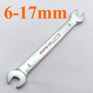 Cờ lê 2 đầu miệng chính hãng DFJ USA Standard 6-17mm tiêu chuẩn Mỹ DIN bằng thép rèn dập nóng