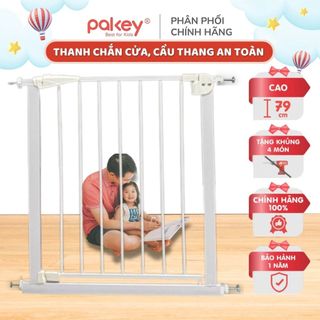 Thanh Chắn Cầu Thang, Thanh Chắn Cửa Loại Dày To PAKEY Không Cần Khoan Tường Cao Tới 79cm An Toàn Cho Bé