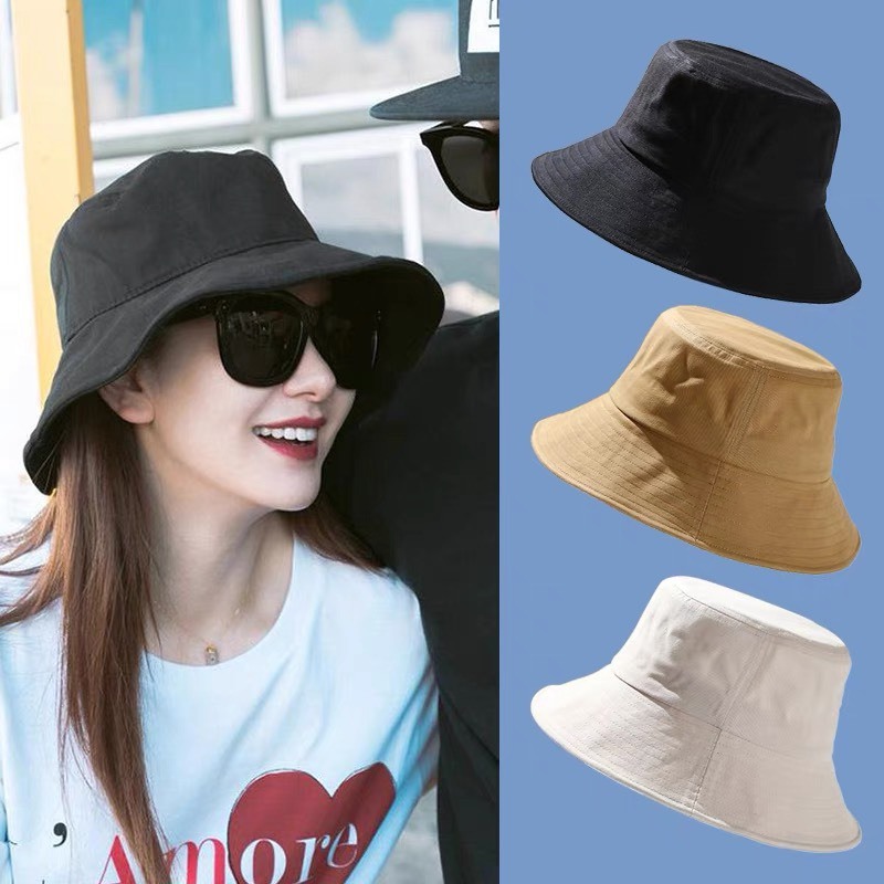 Mũ bucket nam nữ ulzzang form unisex nón tai bèo vành tròn cụp trơn nhiều màu sắc