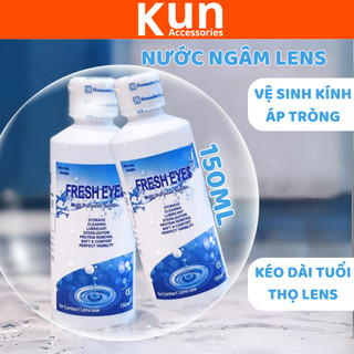 Nước ngâm lens Hàn Quốc chai lớn 150ml_Nước rửa lens