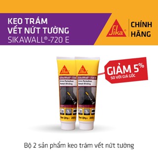  Sika - BỘ 2 sản phẩm keo trám vết nứt tường SikaWall ® - 720 E  250g  