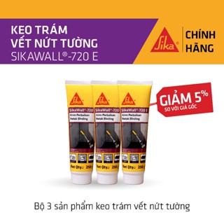  Sika - BỘ 3 sản phẩm keo trám vết nứt tường SikaWall ® - 720 E  250g  