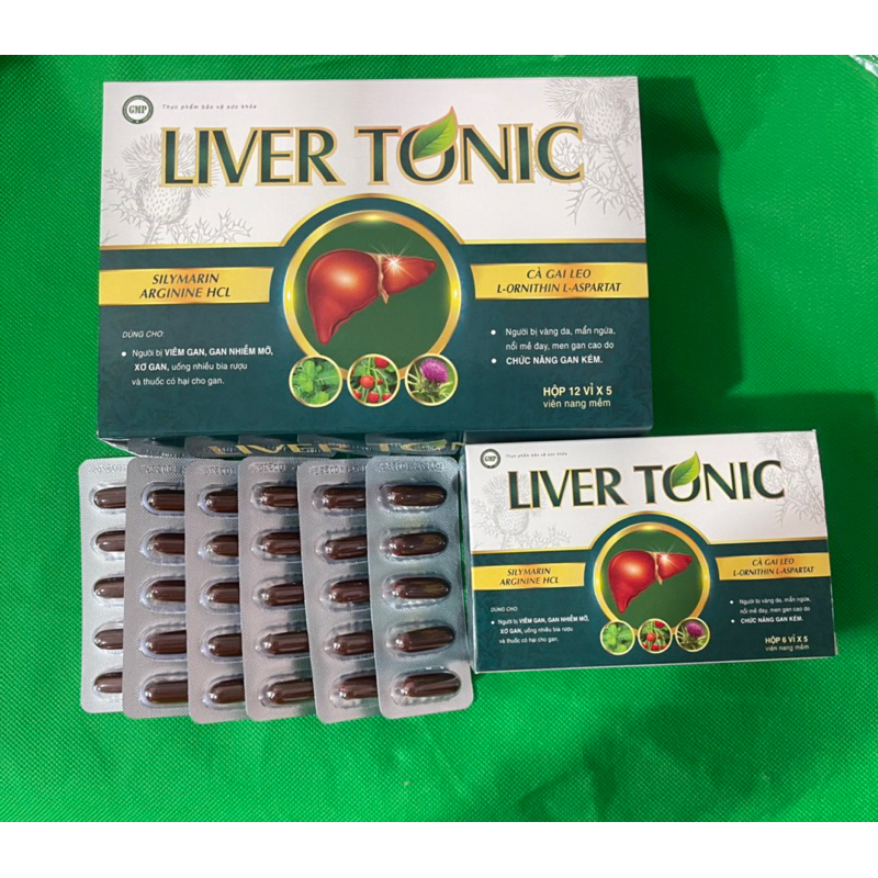 LIVER TONIC ( hộp 60 viên ) giúp thanh nhiệt, giải độc gan, mẩn ngứa, gan nhiễm mỡ