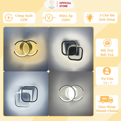 Đèn Tường Energy Green Lighting DT-21007 Vuông , DT-21006-F Trònn - Kiểu Dáng Sang Trọng Hiện Đại