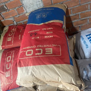 1 bao than hoạt tính gáo dừa Việt Nam 25kg lọc nước, khử mùi trong nước