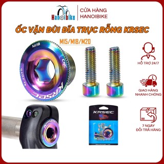 Ốc vặn đùi đĩa trục rỗng krsec al7075 cho xe đạp mtb, road