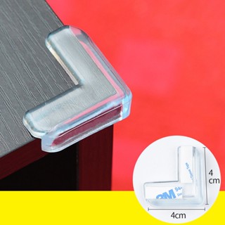 Miếng Bịt Góc Bàn Silicon An Toàn Cho Trẻ Nhỏ - Chất Liệu Mềm, Keo Dán 3M, Màu Trong Suốt
