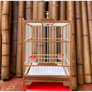    Ráp sẵn   Lồng chim khuyên lồng hút mật trúc nan cáp quang lồng ép mộc chim khuyên kèm móc 