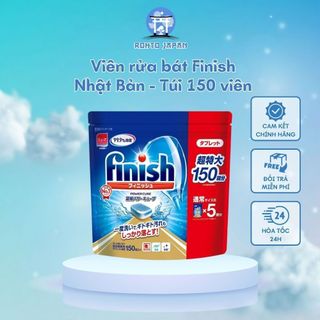 Viên rửa bát Finish Nhật Bản chuyên dụng cho máy rửa bát - Túi 150 viên