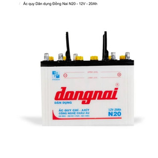Bình ắc quy 12v dân dụng đồng nai n20 | 12v - 20ah