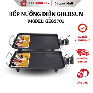 Bếp nướng điện goldsun geg3701/geg3740 1500w 1800w phủ chống dính cao cấp, bảo hành 12 tháng