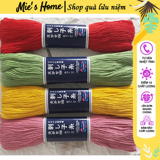 Có Sẵn Chỉ Thêu tay SỢI BÔNG NHẬT BẢN Bó gồm 40 sợi/ 120 cm Thêu Thủ Công CHỈ COTTON CAO CẤP MIE Handmade Shop