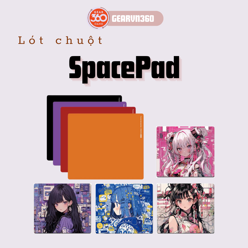Lót chuột Gaming SpacePad - Bề mặt cao su cao cấp chống trơn trượt, chống thấm nước siêu đỉnh