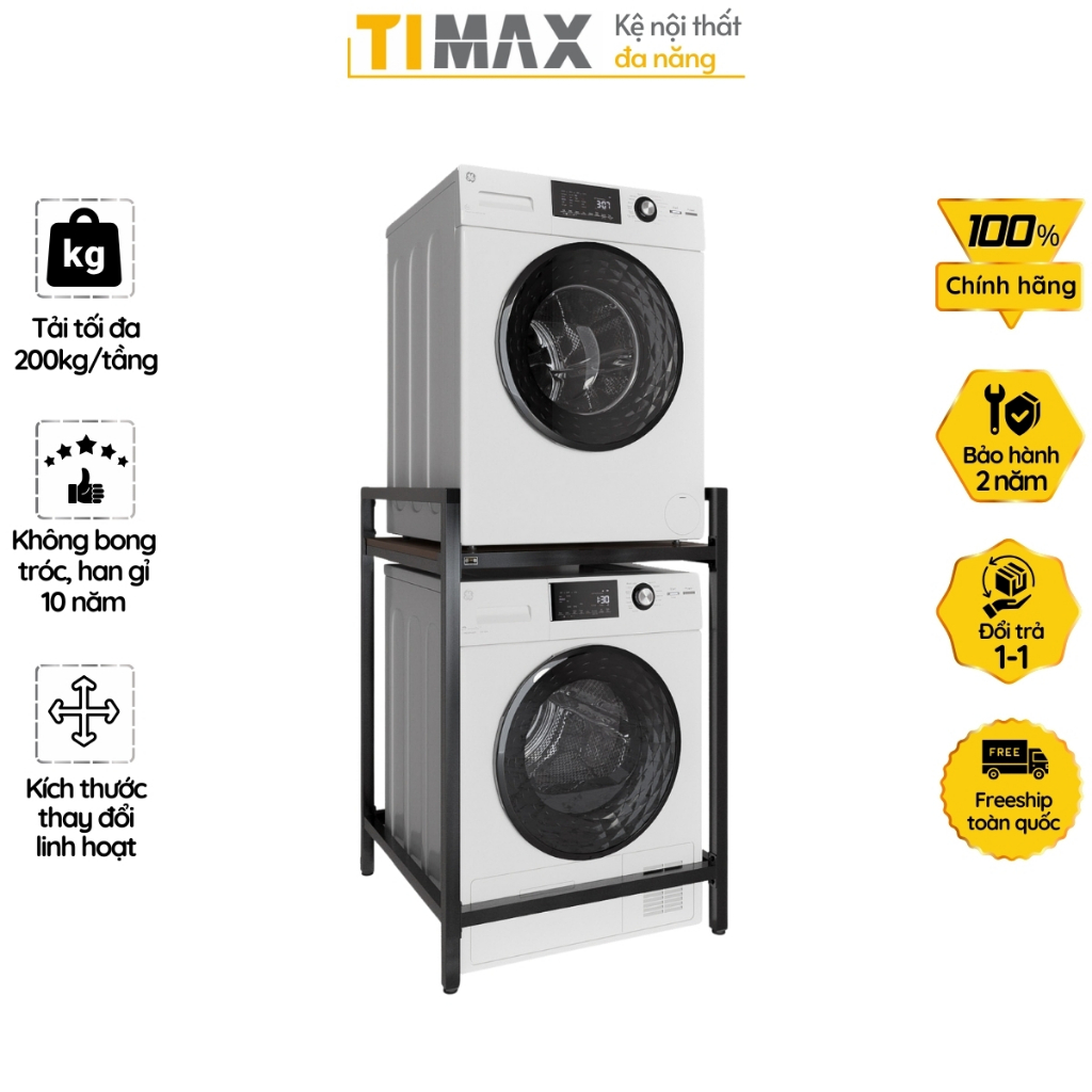 Kệ máy sấy TIMAX thép cường lực POSCO siêu dày 1.8mm chắc chắn lắp ghép thông minh