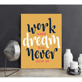 Tranh canvas slogan động lực văn phòng tiếng anh NEW2006
