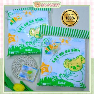  Tấm lót phân su em bé Miếng lót sơ sinh Baby Hiền Trang Hoài An 3 lớp chống tràn hiệu quả - 2X MART 